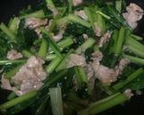 小松菜と豚肉の中華炒め作り方6写真