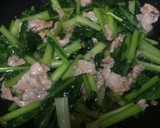 小松菜と豚肉の中華炒め作り方6写真