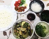 夏うどん♡鰻と夏野菜サラダの冷製うどん作り方13写真