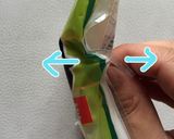 ちくわの袋の開け方(パスタなど応用可)作り方1写真