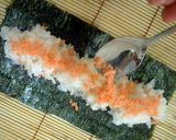 キュートな桃巻き寿司♪作り方3写真