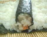 キュートな桃巻き寿司♪作り方5写真