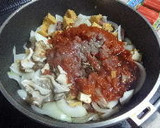 厚揚げと牛肉とまいたけのトマト煮込み作り方6写真