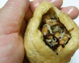 ミョウガと納豆のおきつね焼き作り方5写真