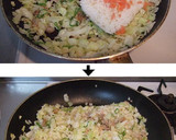 巻かずに簡単☆お好み焼き風オムライス！作り方5写真