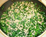 豚ひき肉ニラそぼろ丼作り方1写真