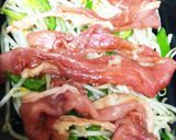 モヤシ、ピーマン、豚肉のサラダ作り方3写真