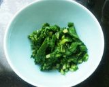 ほうれん草とベーコンのクスクス作り方1写真