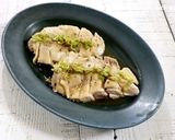 レンジで簡単！蒸し鶏のレモンねぎ醤油かけ作り方4写真