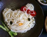 キティめん(ミ・。・ミ)キャラ麺作り方1写真