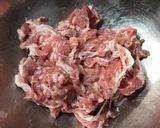 ピーマンと豚こまの塩こぶ和え作り方1写真