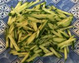 胡瓜と蒸し鶏のさっぱりサラダ作り方5写真