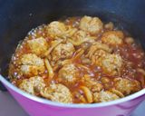 ぶなしめじと柔らか肉団子のケチャップ煮作り方5写真
