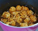 ぶなしめじと柔らか肉団子のケチャップ煮作り方7写真