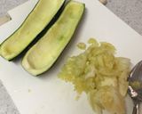 ☼ズッキーニボートのひき肉詰めチーズ焼き作り方1写真