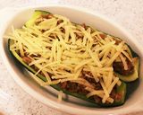 ☼ズッキーニボートのひき肉詰めチーズ焼き作り方5写真