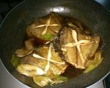 簡単冷凍カレイの照り照り煮付け作り方8写真