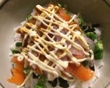 おくらとオニオンのサーモン丼作り方5写真