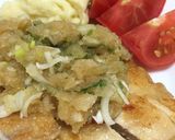 鶏の揚げ焼き 青じそおろしだれ作り方4写真