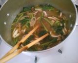 小松菜 ごぼう きのこのピリ辛味噌煮込み作り方4写真
