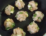 ☆簡単☆大葉とチーズの鶏の丸め焼き作り方5写真