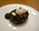 血付き（明太子）グルーミーおにぎり作り方4写真