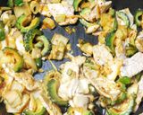 ゴーヤとセロリが美味しい豚キムチ炒め作り方9写真