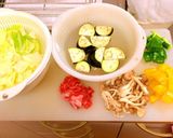 ガーリックバターde野菜炒め☆作り方1写真