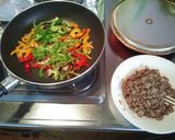 地産地消夏野菜！簡単家庭のトマトソース飯作り方6写真