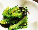 ゴーヤ嫌いが完食⁈ゴーヤのごま塩昆布和え作り方5写真