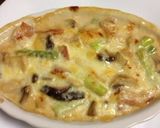 キノコとアスパラのクリーミーチーズ焼き作り方4写真