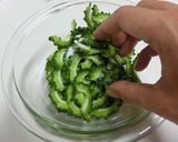 ➏　ゴーヤとにんじんのチャンプルー　➏作り方3写真