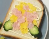 こどもと作るあじさいデコトースト♡作り方3写真