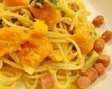 バターナッツカボチャのクリームパスタ作り方9写真
