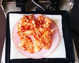 ハムと卵のホットサンド(*^^*)作り方4写真