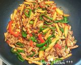 カラフルピーマンdeなんちゃって青椒肉絲作り方8写真