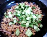 トマラー油で♪ヒヨコ豆と胡瓜の炒め✿作り方5写真