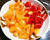 夏野菜カレー風味焼きそば作り方1写真