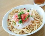 超絶簡単‼明太子とイカのひんやりパスタ☆作り方6写真