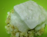 ズッキーニのわたと種でプチお好み焼き風作り方3写真