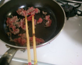 簡単！　カボチャと　牛肉の　ごま油炒め！作り方4写真
