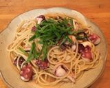 タコのペペロンチーノ風パスタ作り方6写真