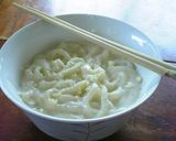 手軽に！カルボ風うどん作り方5写真