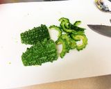簡単♪ゴーヤの白だし炒め煮作り方1写真