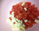 トマトの冷製スパ作り方4写真