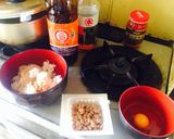 男のぶっこみ辛口納豆焼き飯作り方1写真