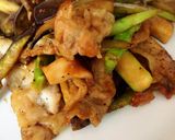 ☆豚肉と茄子とアスパラのピリ辛味噌炒め☆作り方3写真