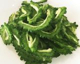 めちゃうまゴーヤとミョウガのしらすあえ作り方1写真