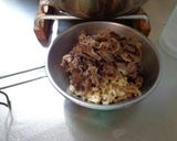 最速の大和煮の牛丼作り方13写真