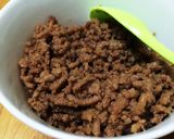 お弁当の定番☆肉そぼろ作り方4写真